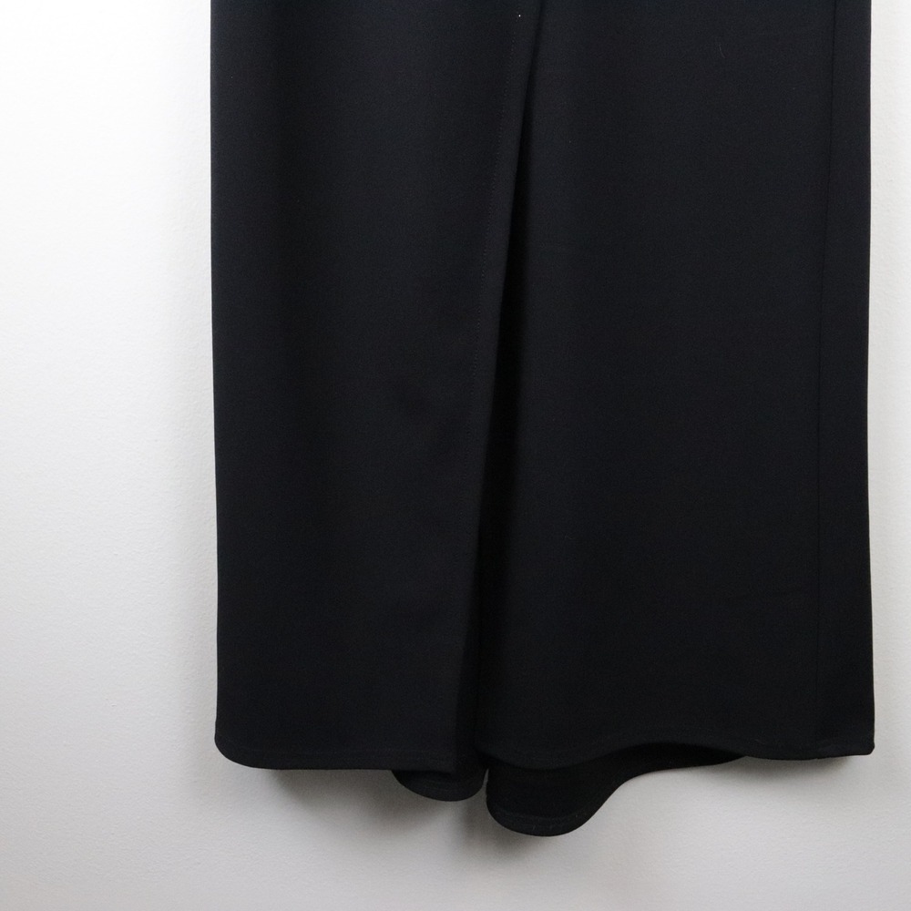 NWT Tadashi Shoji Marshal Crepe & Lace Gown Black BTF21173LX 6 - Picture 8 of 12